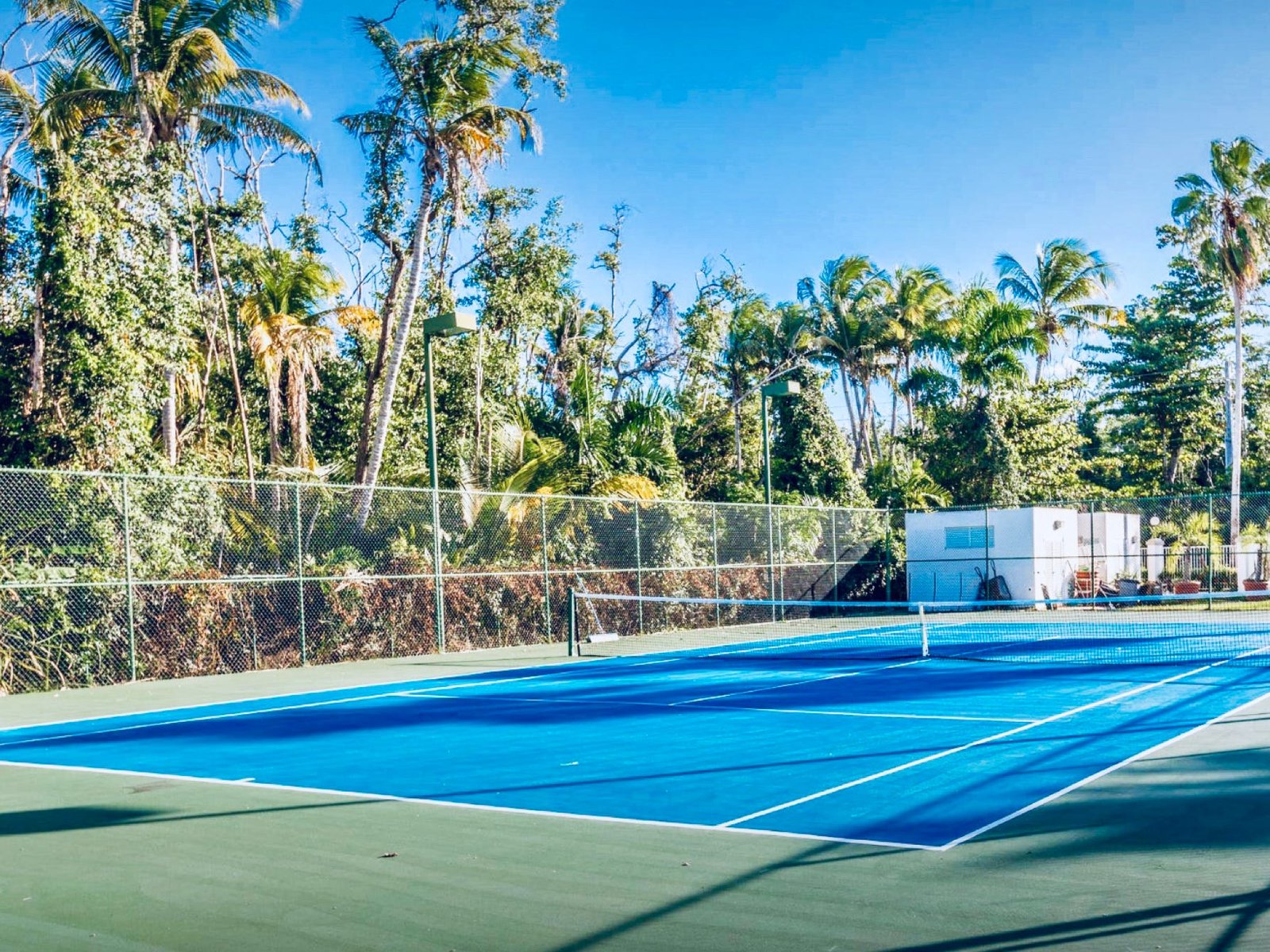 Tennis, Basketball and Volleyball are right outside.